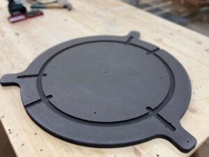 Maßgefertigte MDF-Dart-Grundplatte-für Robbel90Systeme & alte Viperman (z.B.DartsDortmund)